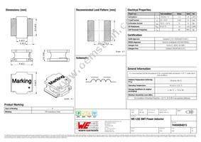 74404084015 Datasheet Cover