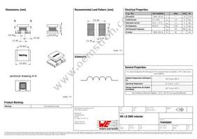 744045001 Datasheet Cover