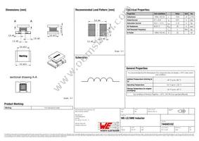 744045102 Datasheet Cover