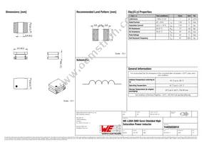 74405020010 Datasheet Cover