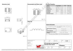 74405020015 Datasheet Cover