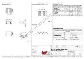 74405020022 Datasheet Cover