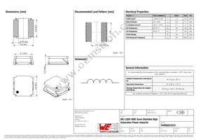 74405031015 Datasheet Cover