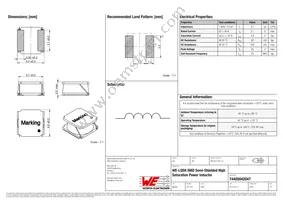 74405042047 Datasheet Cover