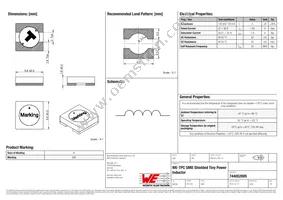 744052005 Datasheet Cover