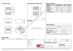 74406032068 Datasheet Cover