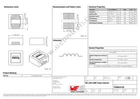 74406032100 Datasheet Cover