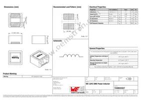 74406043027 Datasheet Cover