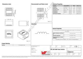 74406043101 Datasheet Cover