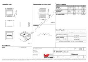 74406043471 Datasheet Cover