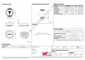 744065101 Datasheet Cover