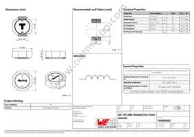 7440660022 Datasheet Cover