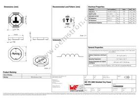 74406800056 Datasheet Cover