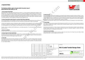 744115 Datasheet Page 4