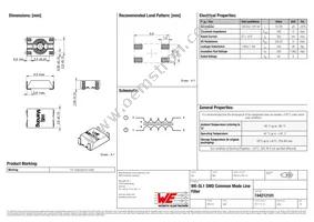 744212101 Datasheet Cover