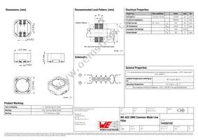 744282102 Datasheet Cover