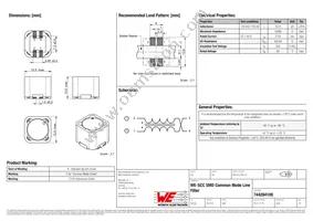 744284100 Datasheet Cover