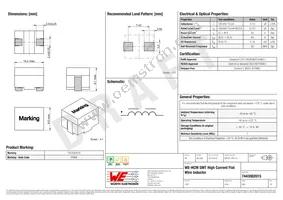 7443082015 Datasheet Cover