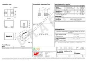 7443082022 Datasheet Cover