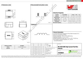 744309047 Datasheet Cover