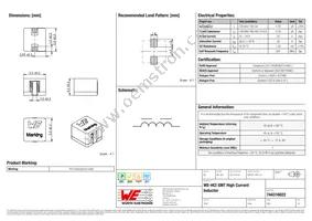 744316022 Datasheet Cover