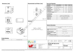 744316033 Datasheet Cover