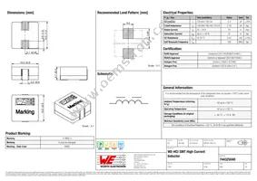 744325040 Datasheet Cover