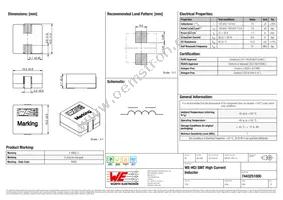 7443251000 Datasheet Cover