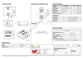 744325120 Datasheet Cover