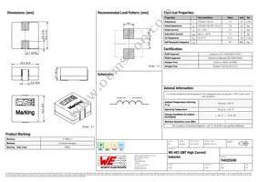 744325240 Datasheet Cover