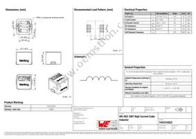 7443310022 Datasheet Cover