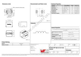 7443320033 Datasheet Cover