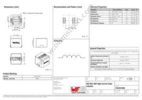 7443321000 Datasheet Cover