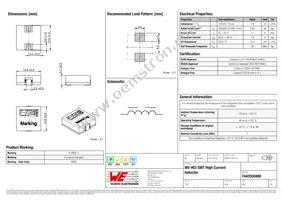 7443550480 Datasheet Cover