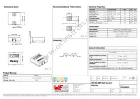 7443550820 Datasheet Cover