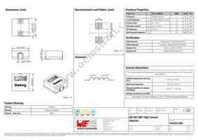 7443551200 Datasheet Cover