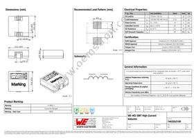 7443552100 Datasheet Cover