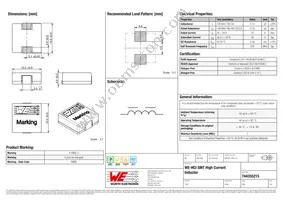 744355215 Datasheet Cover