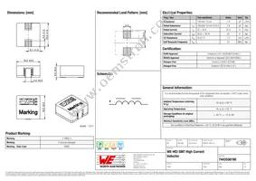 7443556190 Datasheet Cover