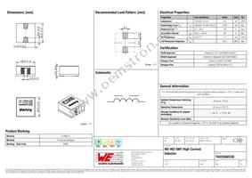 74435580330 Datasheet Cover