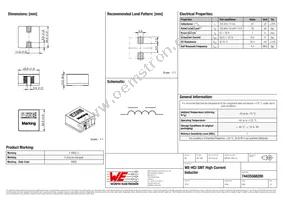 74435588200 Datasheet Cover