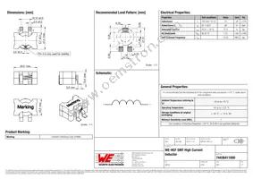 74436411000 Datasheet Cover