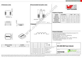 74437321082 Datasheet Cover