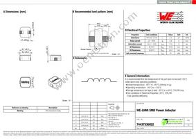 74437336022 Datasheet Cover