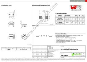 74437336047 Datasheet Cover