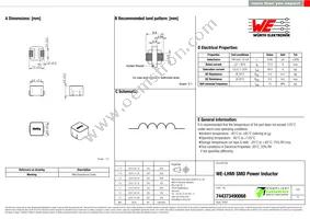 744373490068 Datasheet Cover