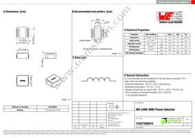 74437358010 Datasheet Cover