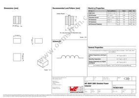 74438313022 Datasheet Cover