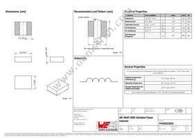 74438322022 Datasheet Cover