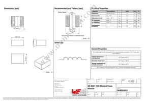 74438324015 Datasheet Cover